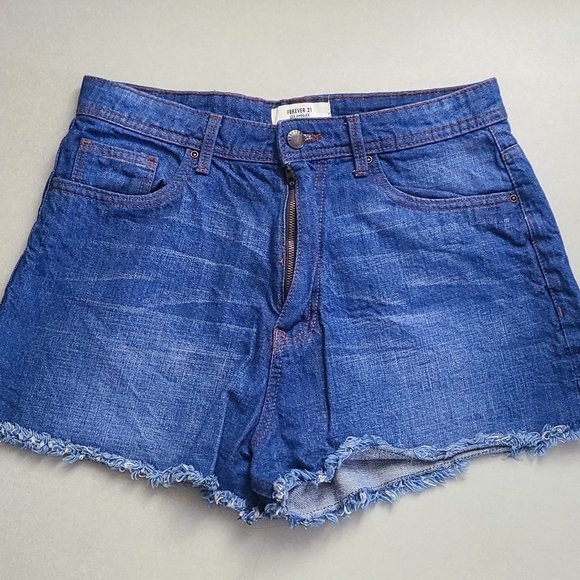 NWOT Forever 21 High Waisted Jean Shorts, Size 28 - Picture 4 of 7